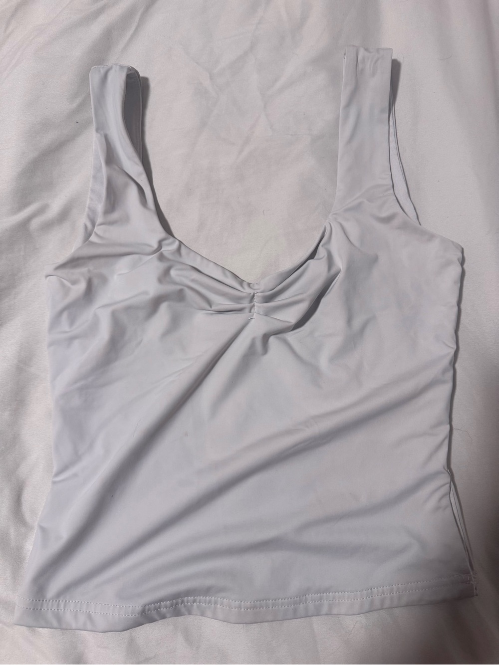 Princess Polly White Scoop Neck Tank